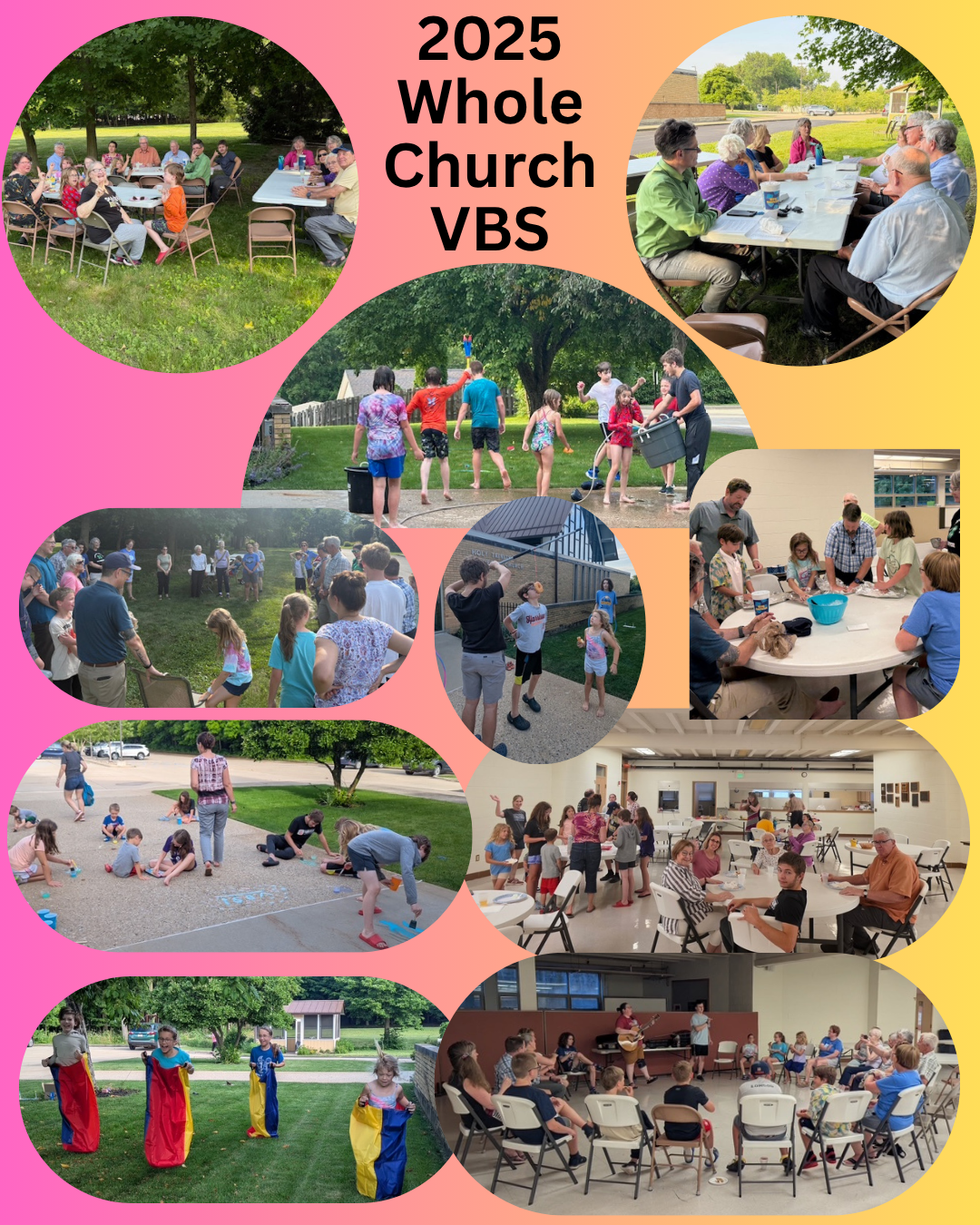 collage of photos from June 2025 VBS