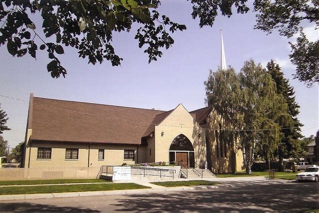 Pearl Street view of Trinity Lutheran Church - Miles City, MT